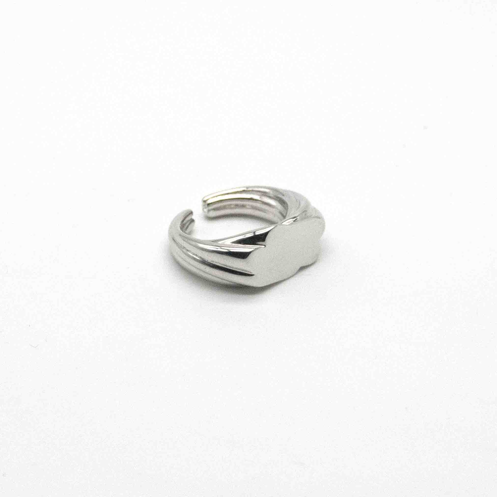 Bold Platform Silver and Gold-Plated Vermeil Ring